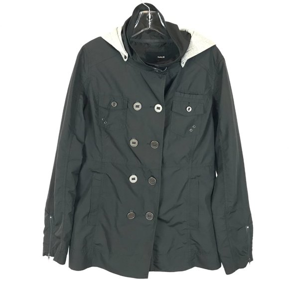 Size Large Hurley Winchester Slicker Gray Jacket - Picture 5 of 8